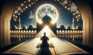 alt_text: Dzikir Penghapus Dosa: Inspirasi Ramadan penuh rahmat, membawa ketenangan dan pembersihan jiwa.