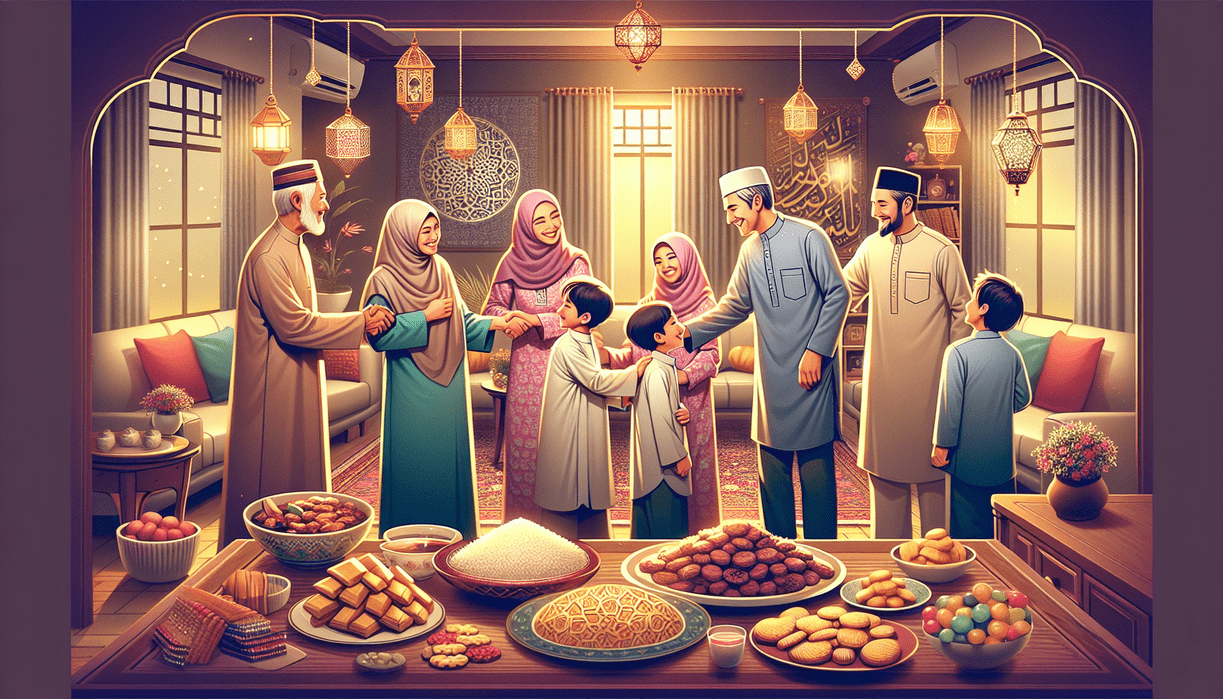 alt_text: Menyambut Lebaran dengan sopan, saling menyapa tanpa menyinggung perasaan.