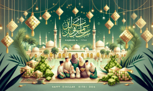 alt_text: "Poster Selamat Idul Fitri 2026: Saatnya Pulang dan Refleksi Diri."