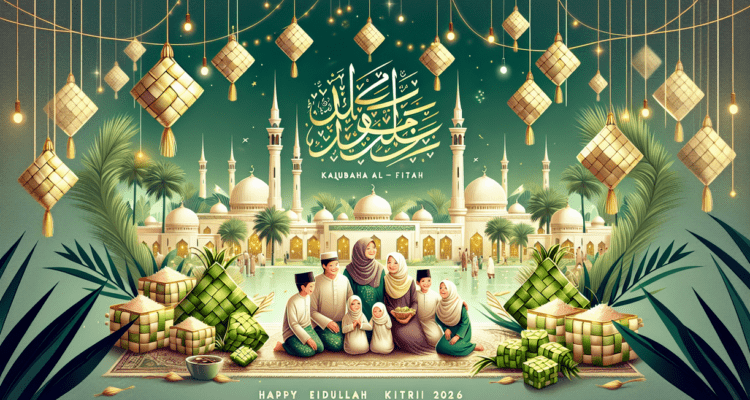 alt_text: "Poster Selamat Idul Fitri 2026: Saatnya Pulang dan Refleksi Diri."