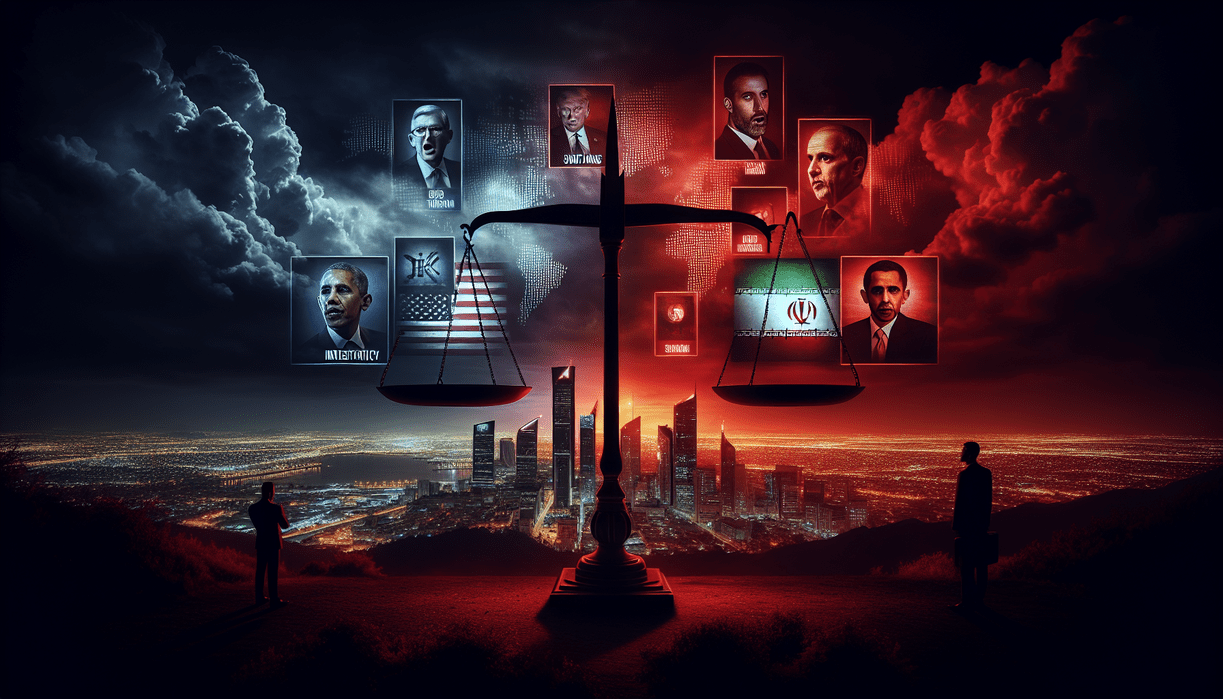 alt_text: Grafik menggambarkan kronologi konflik AS-Iran dari revolusi Iran hingga kesepakatan nuklir.