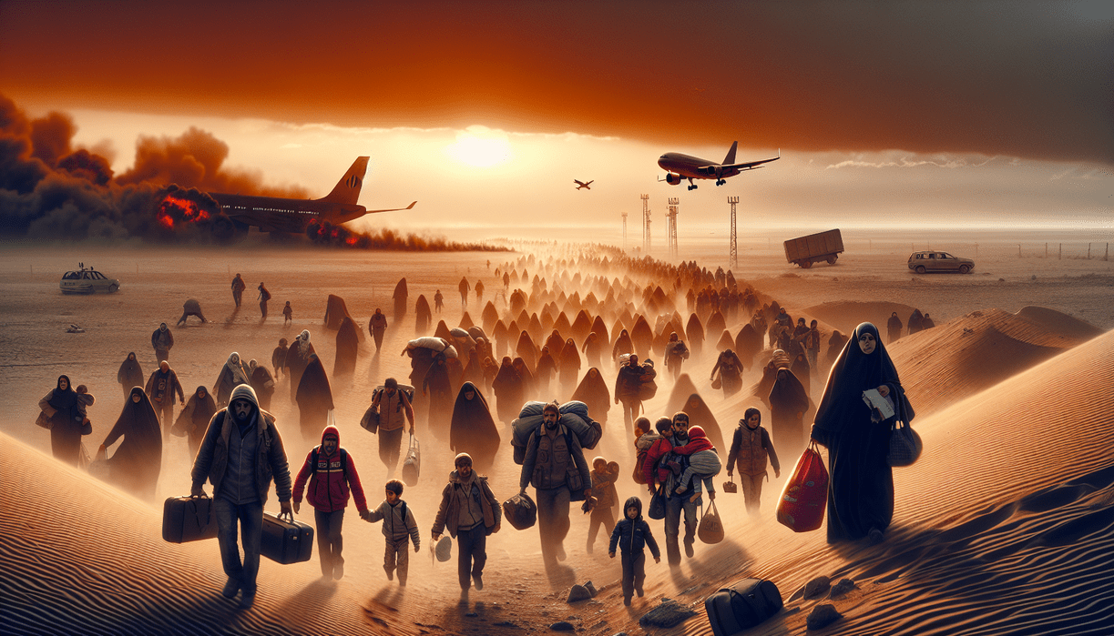 alt_text: "Warga AS dievakuasi dari Israel di tengah konflik; koordinasi Kemlu tingkat tinggi."