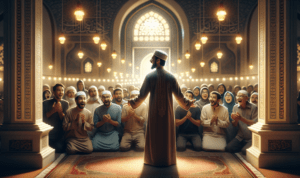 Malam Islami Penuh Haru di Masjid Salim Kamil alt_text: Malam Islami di Masjid Salim Kamil, suasana haru dengan jamaah berdoa bersama.