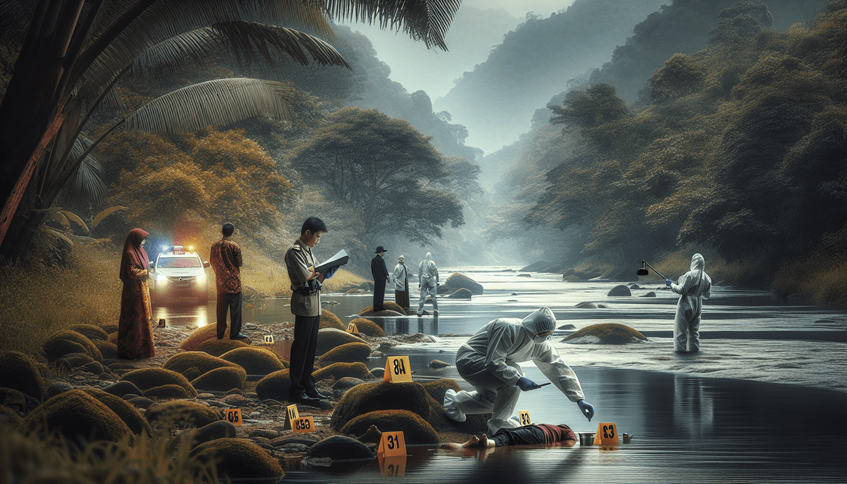 alt_text: "Jenazah ditemukan di Sungai Cisaat, Bungbulang, menimbulkan pertanyaan dan misteri baru."