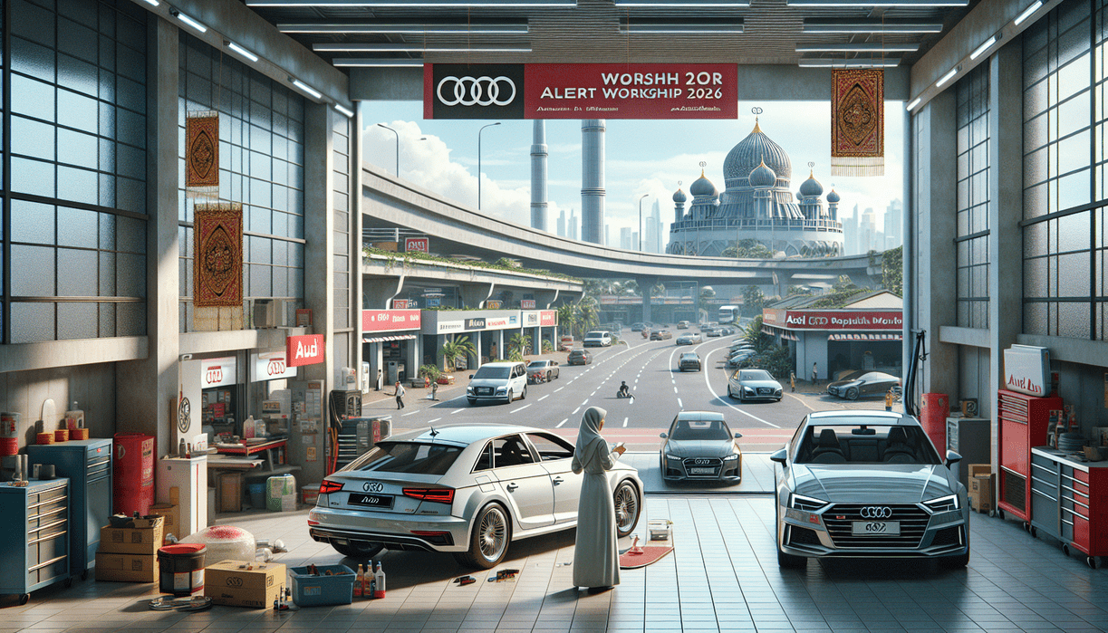 alt_text: "Mudik Islami nyaman dengan layanan siaga dari Audi untuk perjalanan aman dan tenang."