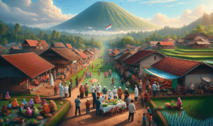 alt_text: "Poster Program Rumaksa: Nyawa Baru Ekonomi Desa, berfokus pada pengembangan desa."