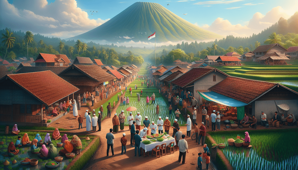 alt_text: "Poster Program Rumaksa: Nyawa Baru Ekonomi Desa, berfokus pada pengembangan desa."