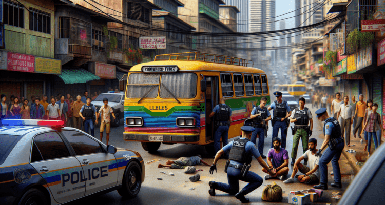 alt_text: Polisi menangkap pelaku perusakan angkot di Leles.