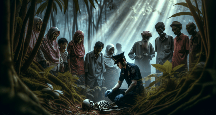 "alt_text": "Kerangka manusia ditemukan di Hutan Banjarwangi, masih dalam investigasi pihak berwenang."