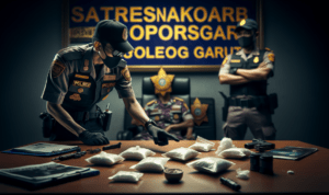 alt_text: Polres Garut menangkap pengedar sabu, peringatan meningkatnya ancaman narkoba.