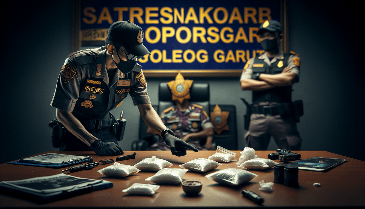 alt_text: Polres Garut menangkap pengedar sabu, peringatan meningkatnya ancaman narkoba.