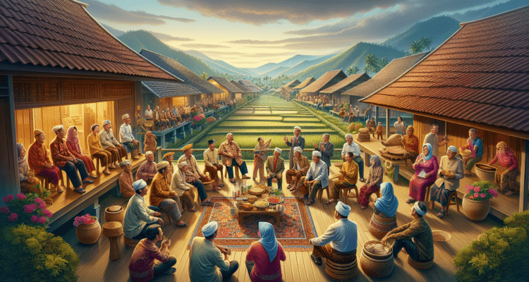 "alt_text": "Poster Program Rumaksa Manjang Waluya, inisiatif kesehatan Desa Mekarsari untuk masyarakat."