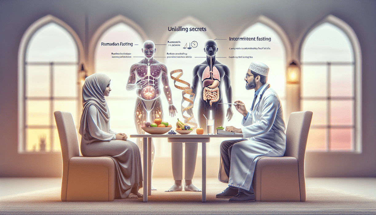 alt_text: Perbandingan Puasa Ramadan dan Intermittent Fasting dengan jadwal dan tujuan berbeda.