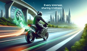 alt_text: Ilustrasi Ramadan Islami, motor listrik menambah pahala di bulan suci.