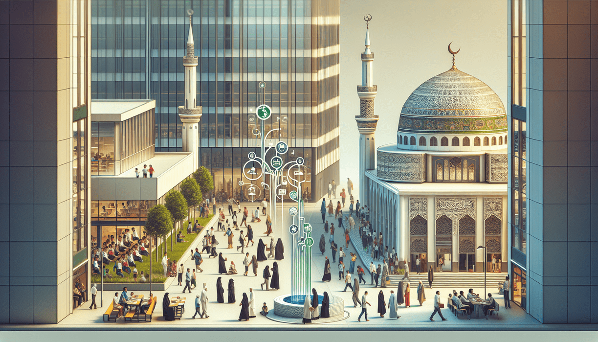 alt_text: Poster "Ramadan, Zakat, dan Martabat" kisah LAZISNU Depok dengan tema zakat dan pemberdayaan.