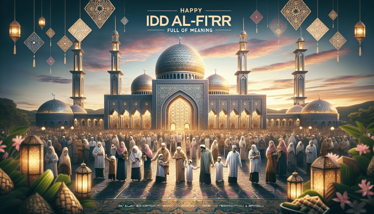 alt_text: "Ucapan Selamat Hari Raya Idul Fitri 2026 dengan dekorasi islami yang menawan."