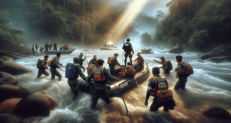 "alt_text": "Tim SAR evakuasi bocah dari Sungai Cikandang usai ditemukan hanyut."