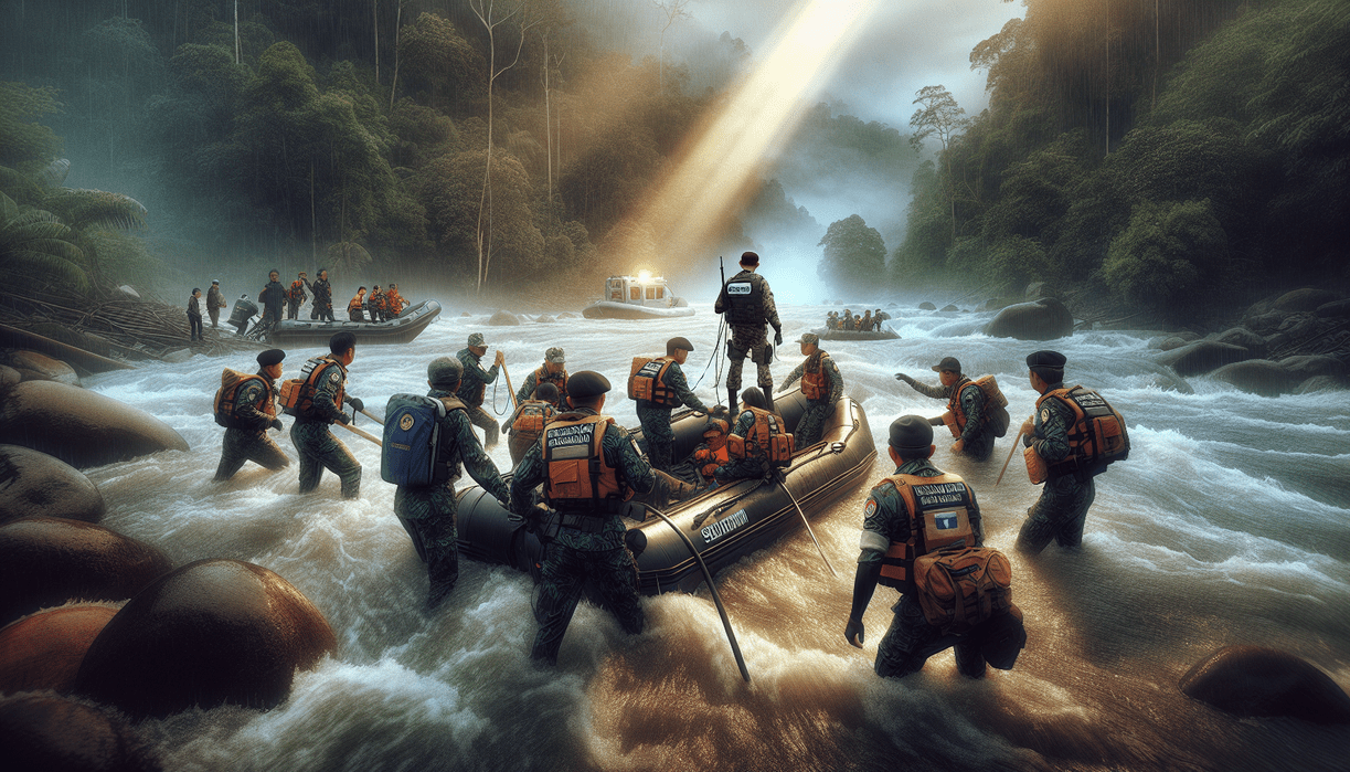 "alt_text": "Tim SAR evakuasi bocah dari Sungai Cikandang usai ditemukan hanyut."