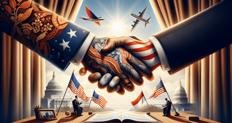 alt_text: Pertemuan resmi Indonesia-AS untuk meningkatkan kerja sama di bidang pertahanan.