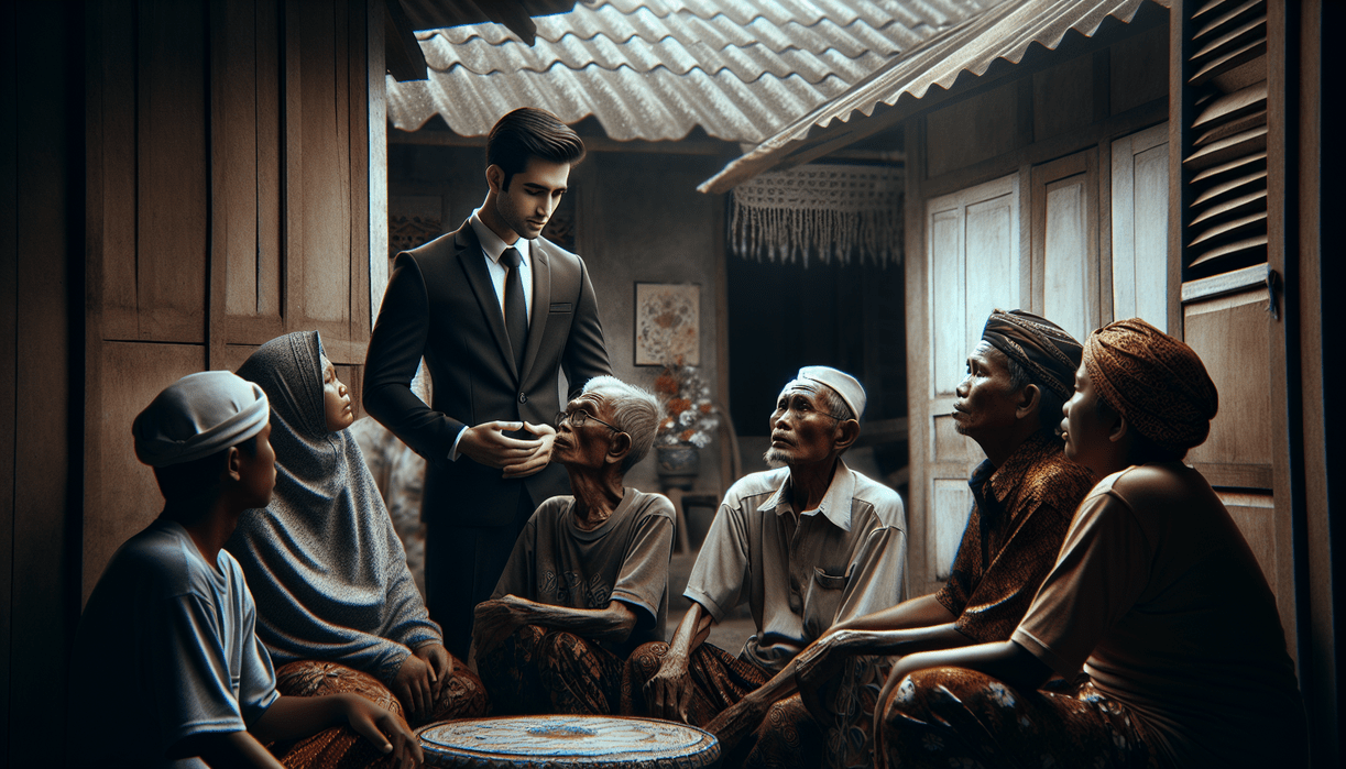 "alt_text": "Bupati Garut memberikan empati kepada keluarga di rumah duka, menunjukkan kepedulian."