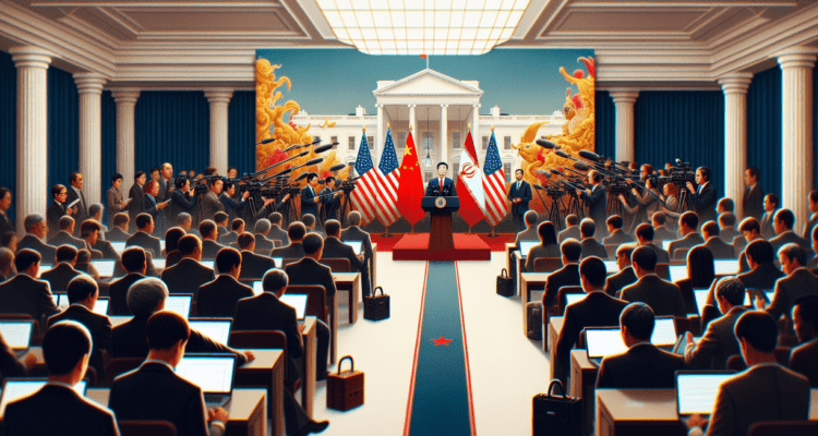 "China & Iran dalam sorotan karena kontroversi suplai senjata internasional." Output: "alt_text"