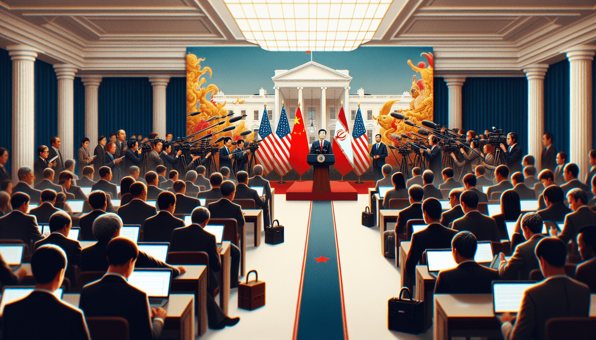 "China & Iran dalam sorotan karena kontroversi suplai senjata internasional." Output: "alt_text"