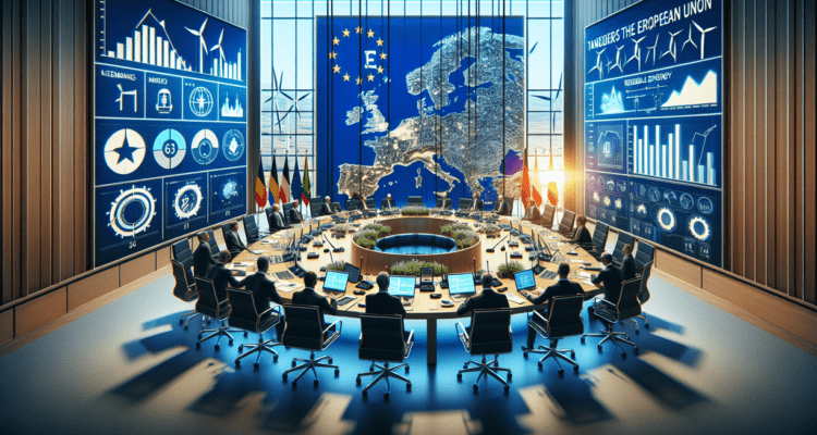 alt_text: Peta Eropa menunjukkan peluang energi terbarukan di tengah krisis energi yang meningkat.