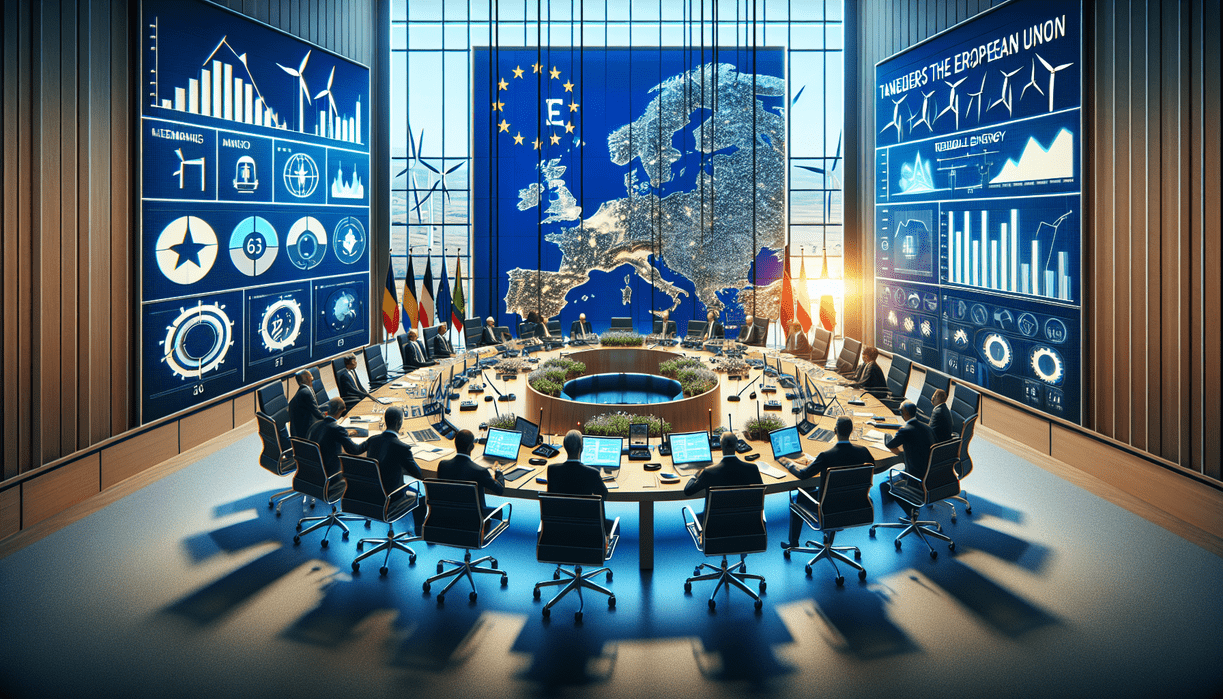 alt_text: Peta Eropa menunjukkan peluang energi terbarukan di tengah krisis energi yang meningkat.