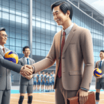 alt_text: Logo Gebyar Kejurda Voli U-18 2026 di Garut dengan motif bola voli dan peta.