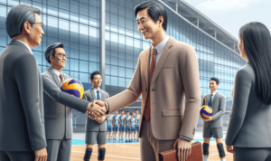 Garut dan Gebyar Kejurda Voli U-18 2026 alt_text: Logo Gebyar Kejurda Voli U-18 2026 di Garut dengan motif bola voli dan peta.