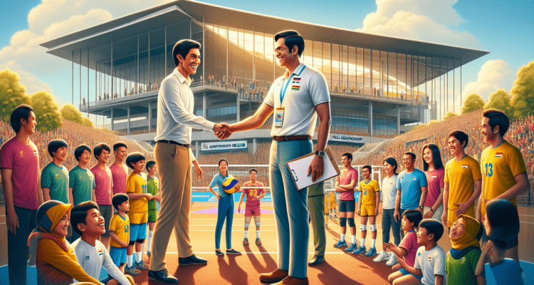 alt_text: Poster promosi Kejurda Voli U-18 2026 di Garut, semangat dan antusiasme terpancar jelas.