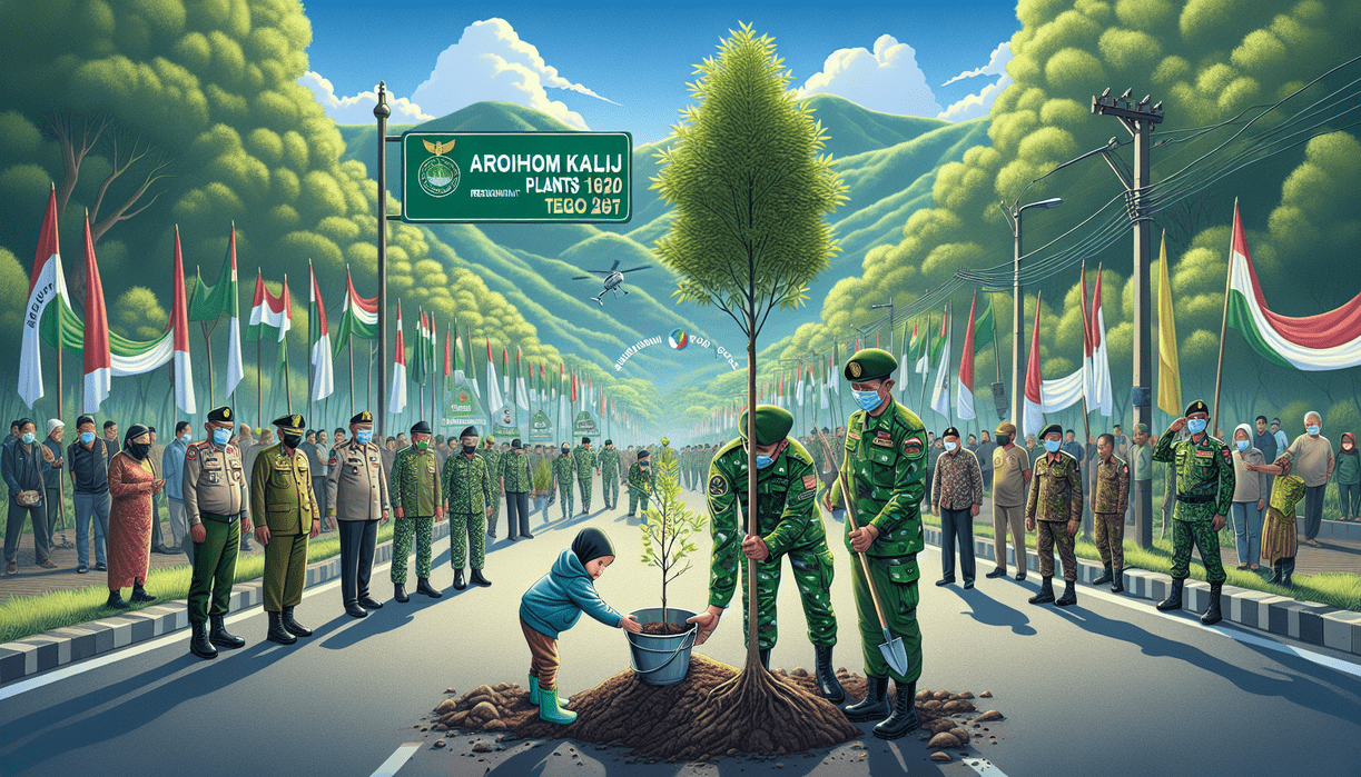 "alt_text": "Hari Bumi 2026: Warga Garut tanam pohon di Jalan Ibrahim Aji sebagai simbol harapan."