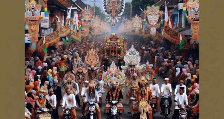 alt_text: Parade budaya 2026 menampilkan semangat ekonomi dan keragaman tradisional.