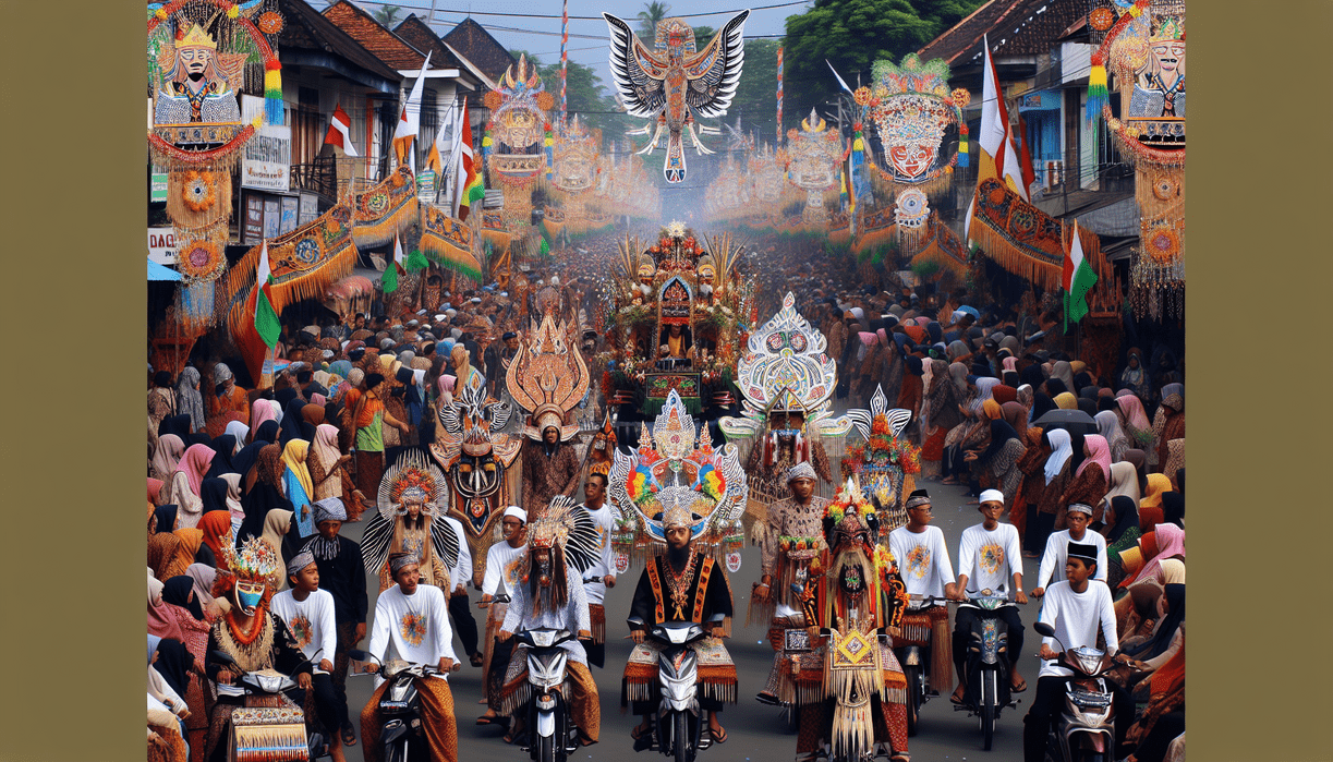alt_text: Parade budaya 2026 menampilkan semangat ekonomi dan keragaman tradisional.