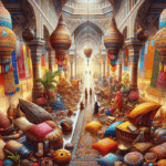 alt_text: "Paviliun Indonesia meriah di pameran buku internasional, menyambut Tunisia dengan hangat."