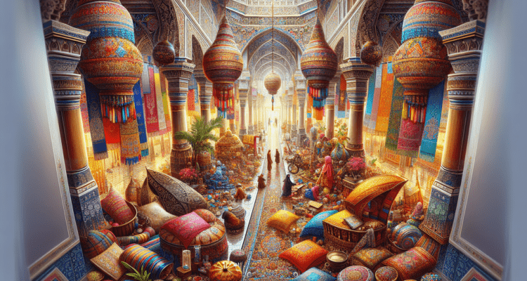 alt_text: "Paviliun Indonesia meriah di pameran buku internasional, menyambut Tunisia dengan hangat."