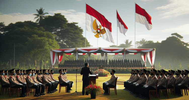 alt_text: Upacara pelantikan 150 PNS di Garut sebagai uji tekad abdi negara.