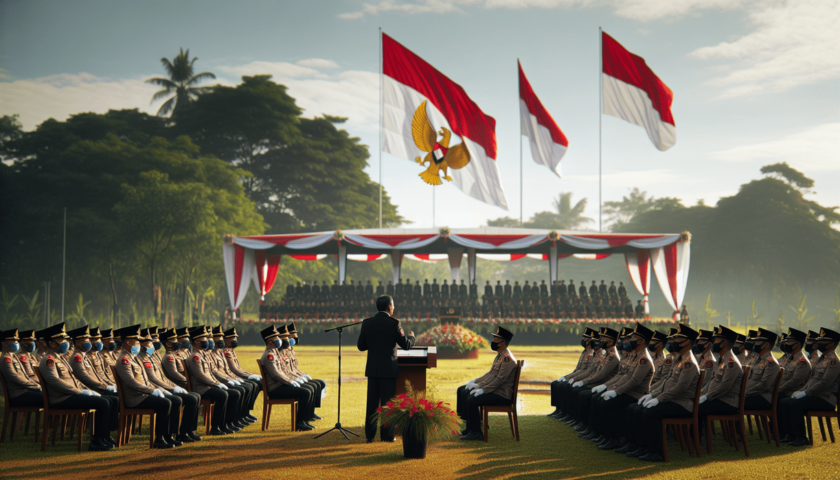 alt_text: Upacara pelantikan 150 PNS di Garut sebagai uji tekad abdi negara.