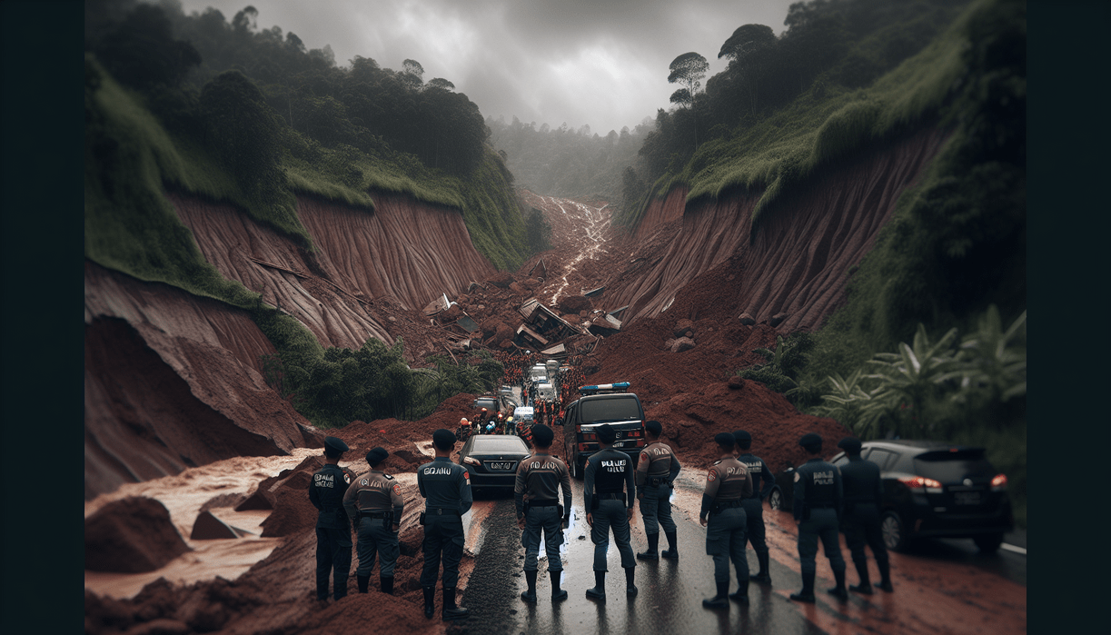 Longsor Garut Tutup Akses Utama, Warga Diuji Tangguh alt_text: Longsor di Garut menutup jalan utama, menguji ketangguhan warga setempat.
