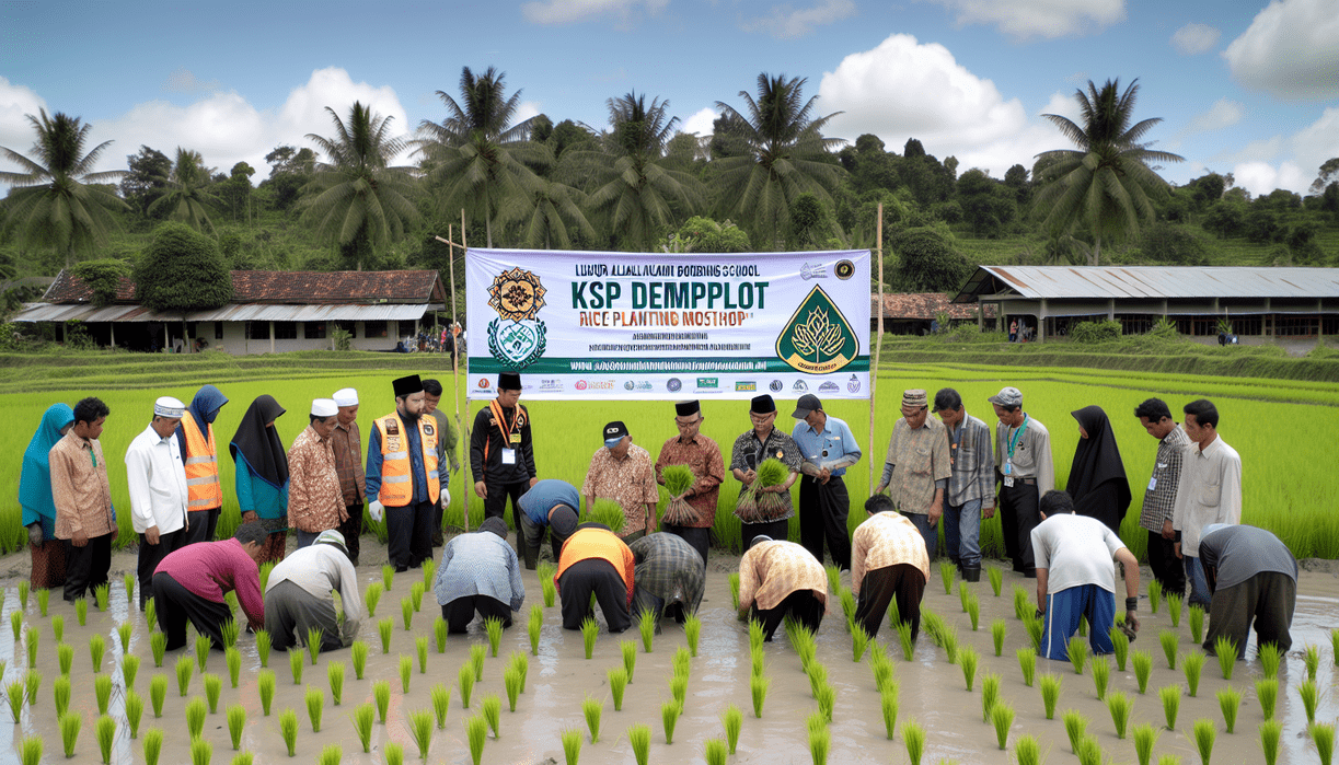 "Pelatihan Demplot KSP: Petani Garut belajar inovasi dengan mesin baru."