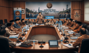 alt_text: "Diskusi aman saat Rakor May Day Garut 2026: Dialog, Damai, dan Aksi."