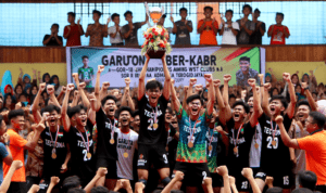 alt_text: Tectona menang Kejurda Voli U-18 Jawa Barat di Garut.