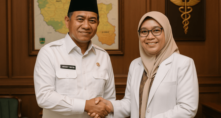 alt_text: Bupati Garut mempromosikan inisiatif terbaru untuk meningkatkan layanan kesehatan paru di daerah.