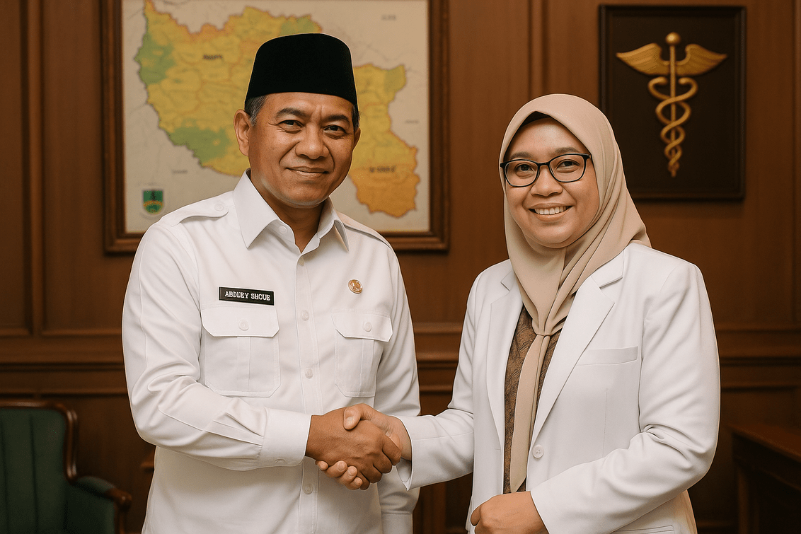 alt_text: Bupati Garut mempromosikan inisiatif terbaru untuk meningkatkan layanan kesehatan paru di daerah.