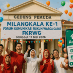 alt_text: Poster acara FKRWG di Garut tentang peningkatan pelayanan desa melalui lompatan digital.