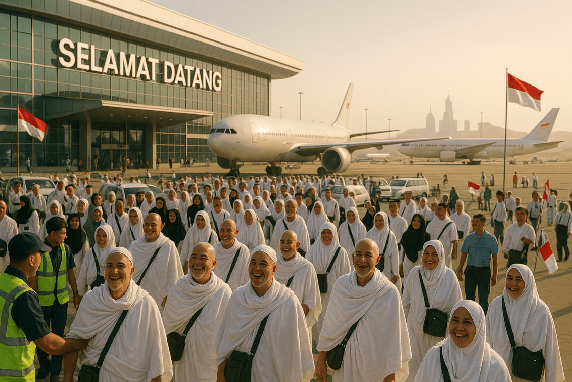 alt_text: Jamaah Indonesia bersiap jalani Haji 2026 dengan semangat baru dan persiapan matang.