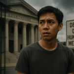 alt_text: "Poster 'Kamboja dan Arah Baru': Wajib Militer Remaja untuk Masa Depan Bangsa."