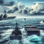 alt_text: Kapal perang AS melintas di Selat Hormuz, menegangkan hubungan dengan Iran.