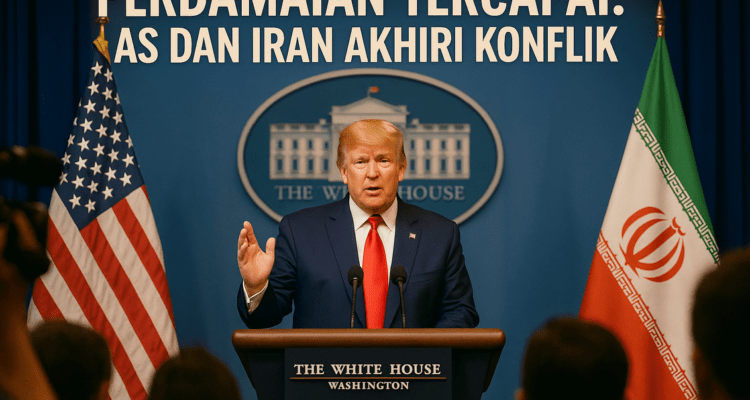 alt_text: Gambar peta dengan simbol perdamaian antara AS dan Iran, menunjukkan upaya dialog diplomatik.