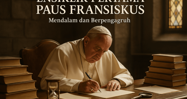 "alt_text": "Paus Leo XIV berpidato di Gereja tentang batas moral dalam penggunaan kecerdasan buatan."